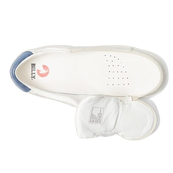 USED Billys' Footwear Women's Zip Up Adaptive Sneaker II Silver 6.5 M RY1452 - Picture 2 of 9